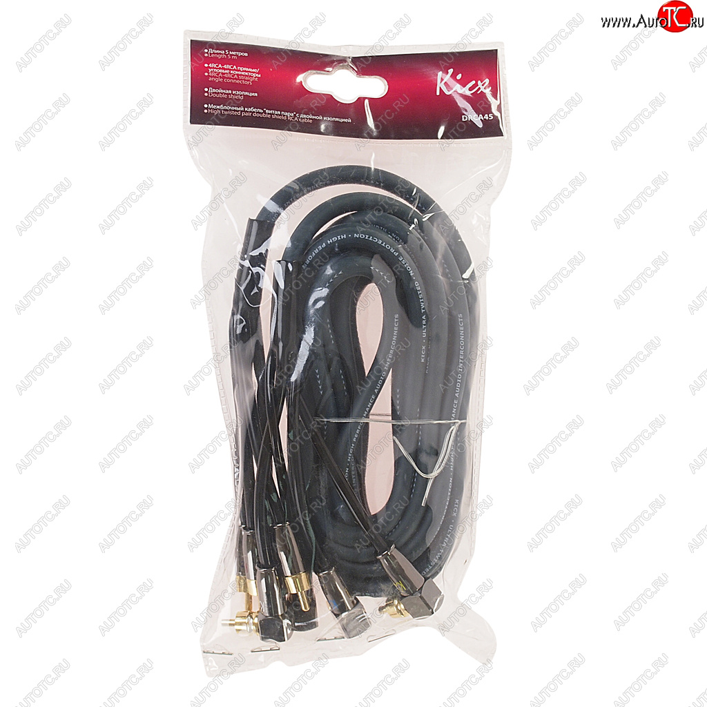 3 059 р. Кабель RCA 4х4 5м KICX KICX drca45  с доставкой в г. Майкоп