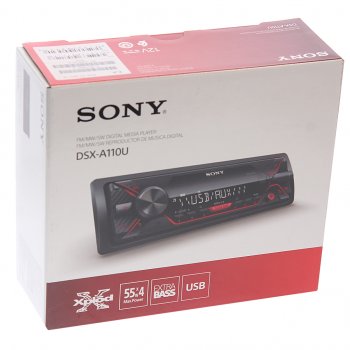 8 999 р. Магнитола автомобильная 1DIN SONY SONY dsx-a110u  с доставкой в г. Майкоп. Увеличить фотографию 4