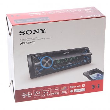 15 999 р. Магнитола автомобильная 1DIN SONY SONY dsx-a416bt  с доставкой в г. Майкоп. Увеличить фотографию 5