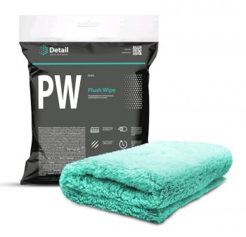 499 р. Полотенце для располировки составов зеленое PW Plush Wipe DETAIL DETAIL dt-0245  с доставкой в г. Майкоп. Увеличить фотографию 1