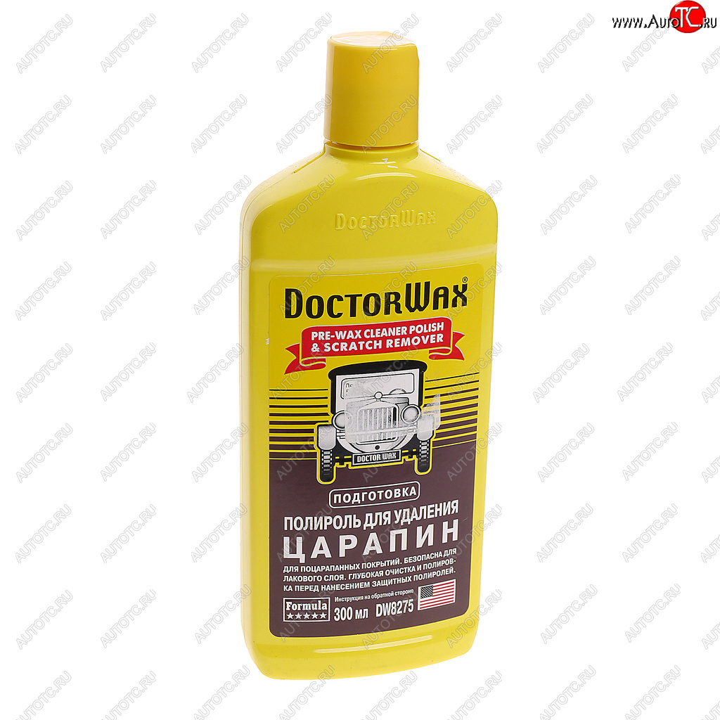 869 р. Полироль кузова для удаления мелких царапин 300мл DOCTOR WAX DOCTOR WAX dw8275  с доставкой в г. Майкоп