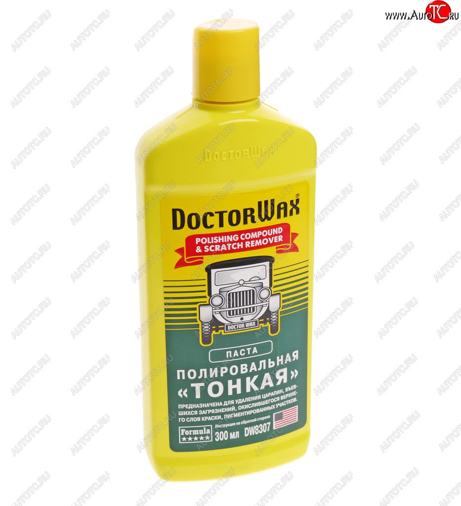 759 р. Полироль кузова абразивная мелкая 300мл DOCTOR WAX DOCTOR WAX dw8307  с доставкой в г. Майкоп