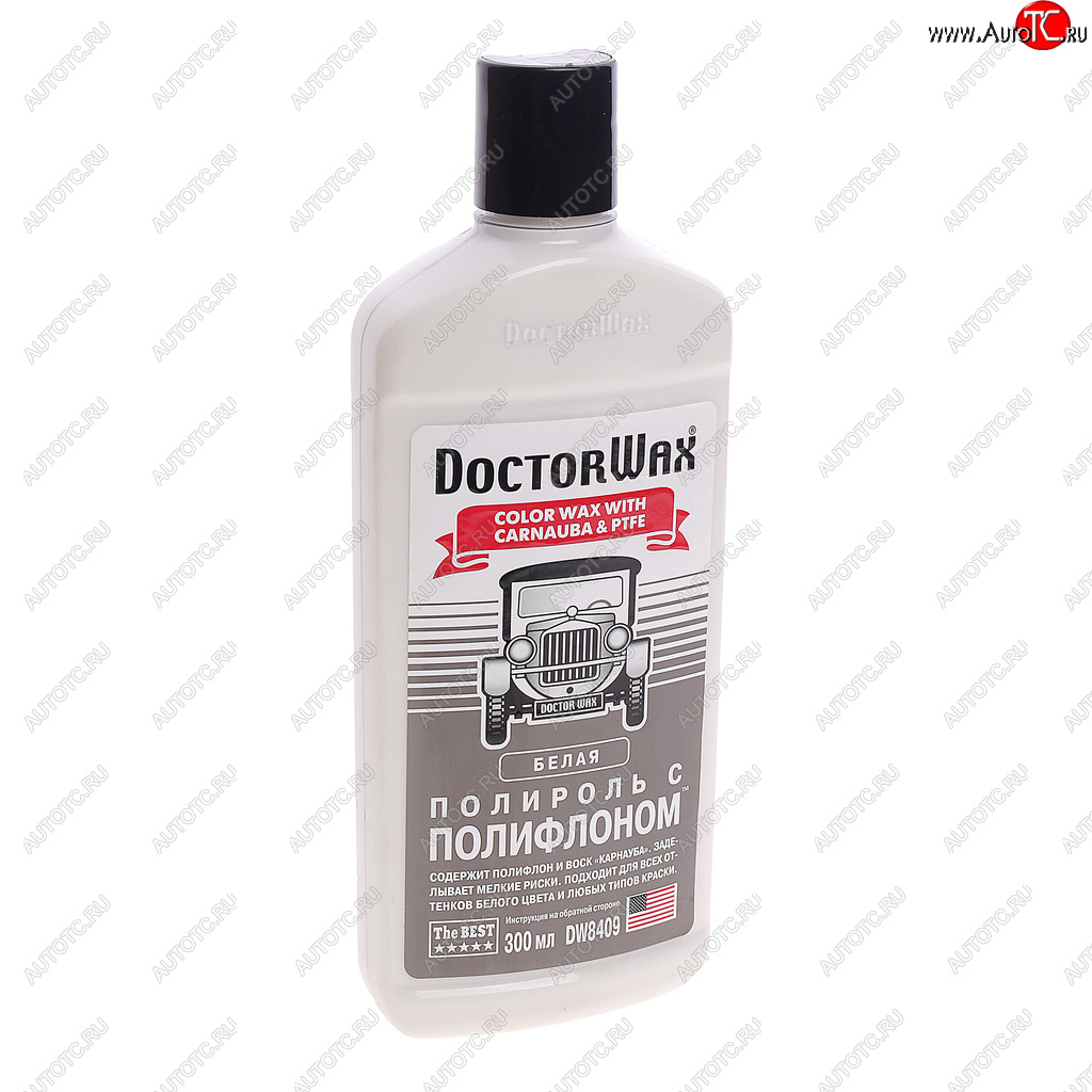 749 р. Полироль кузова с тефлоном белая 300мл DOCTOR WAX DOCTOR WAX dw8409  с доставкой в г. Майкоп