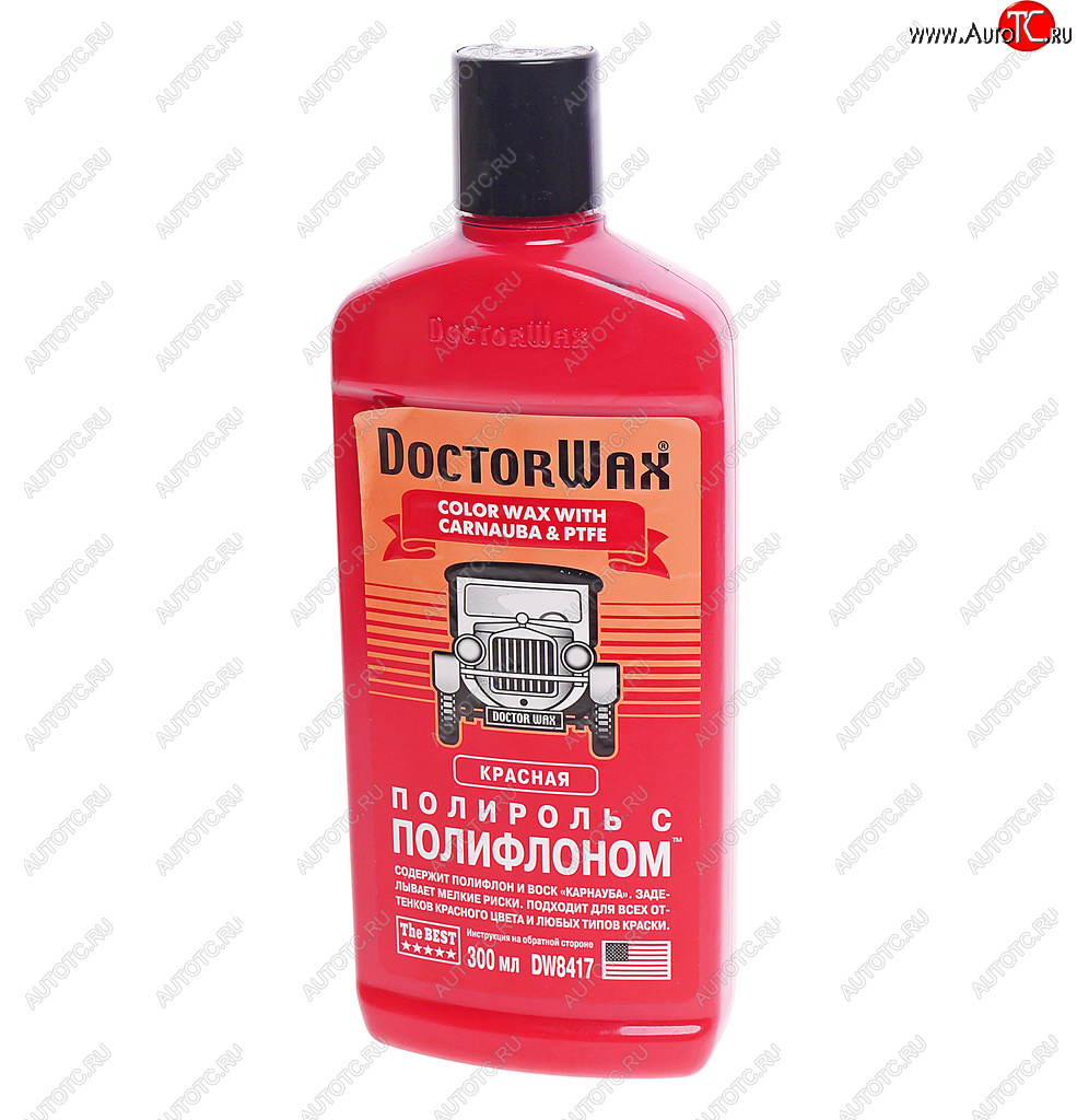 749 р. Полироль кузова с тефлоном красная 300мл DOCTOR WAX DOCTOR WAX dw8417  с доставкой в г. Майкоп