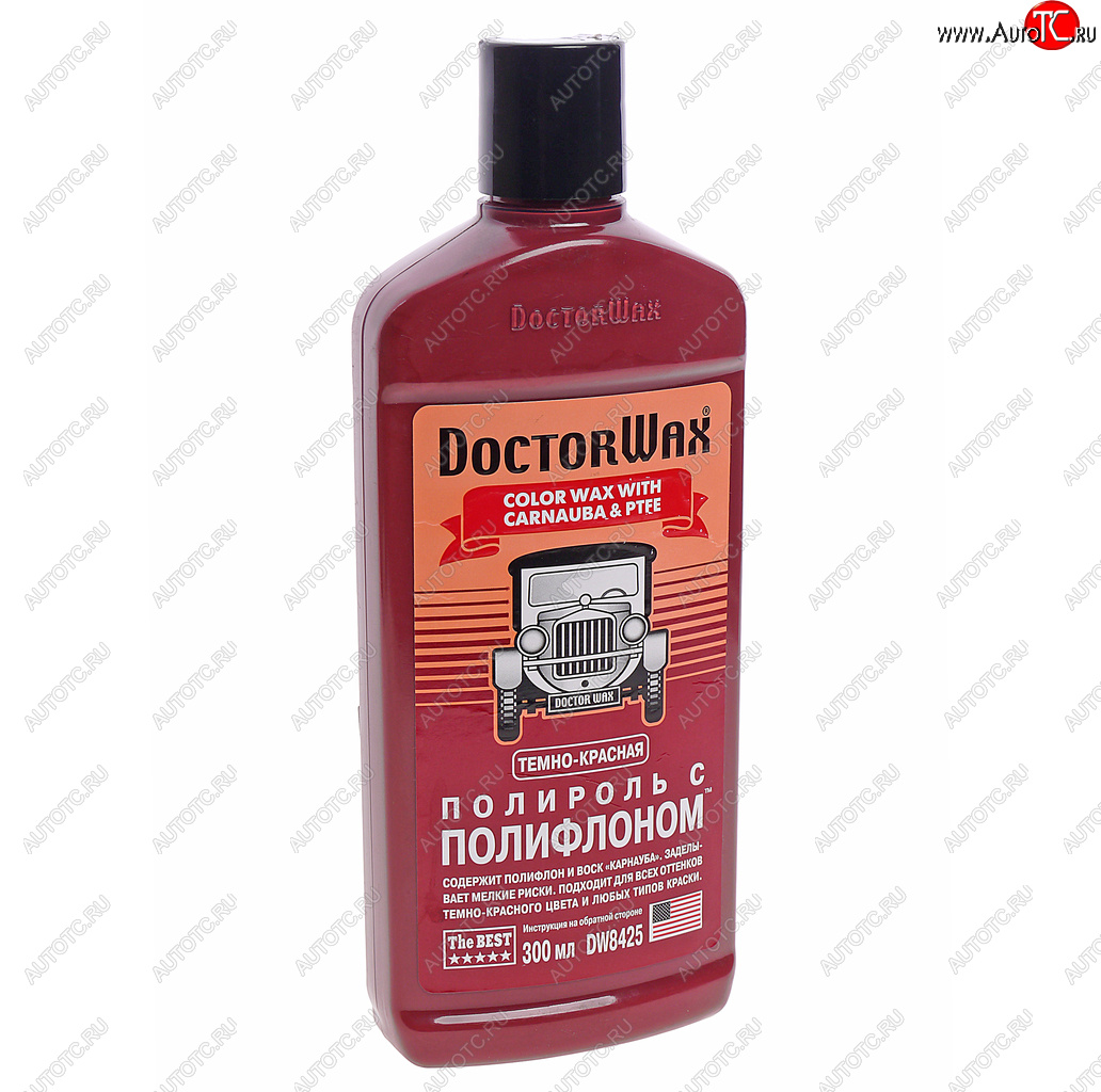 749 р. Полироль кузова с тефлоном темно-красная 300мл DOCTOR WAX DOCTOR WAX dw8425  с доставкой в г. Майкоп