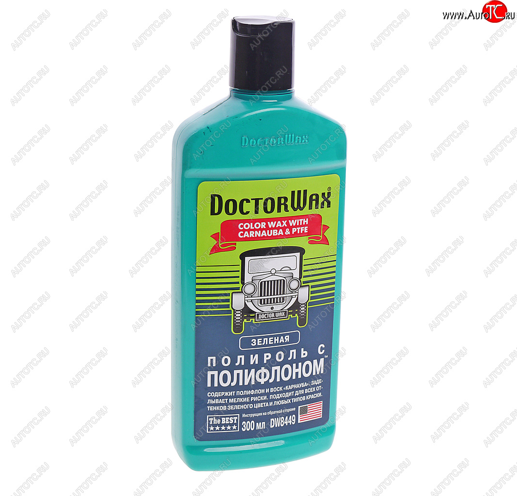 749 р. Полироль кузова с тефлоном зеленая 300мл DOCTOR WAX DOCTOR WAX dw8449  с доставкой в г. Майкоп