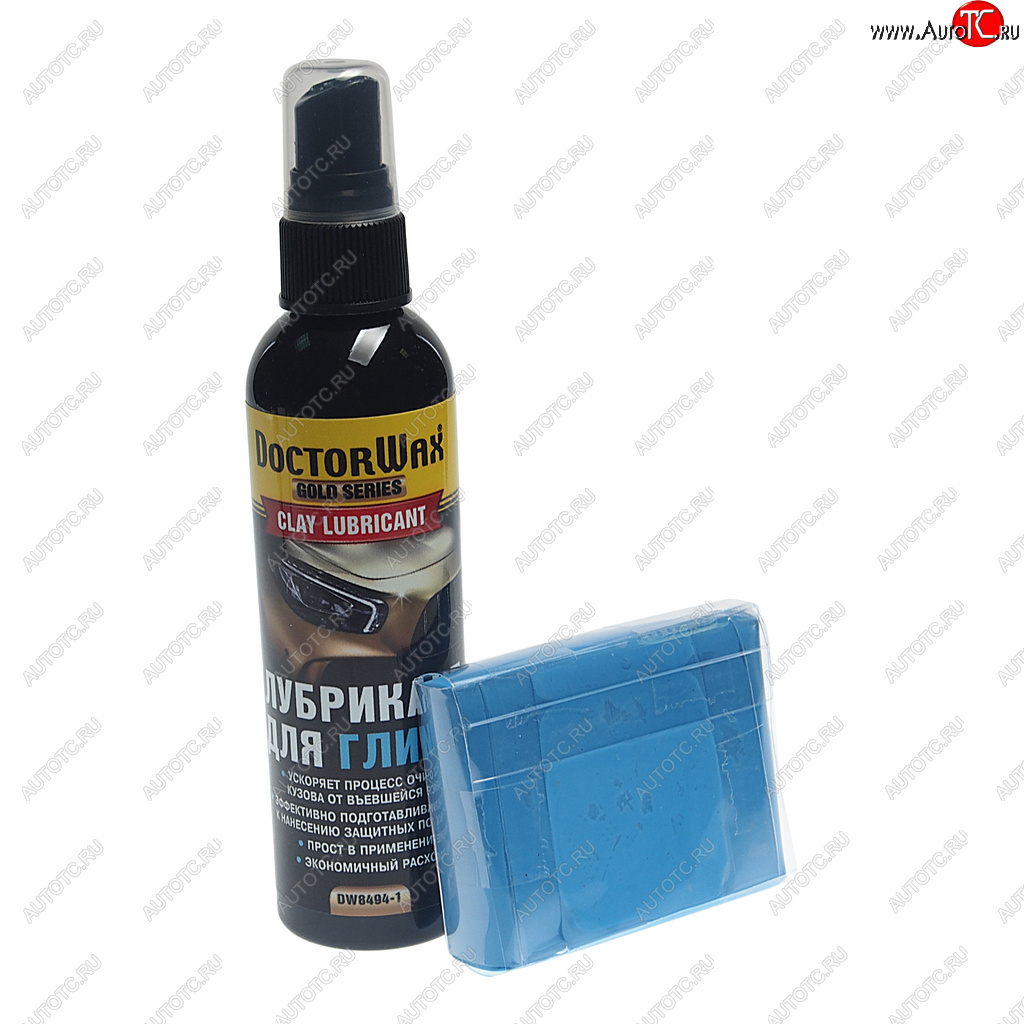 2 099 р. Очиститель кузова на основе глины набор 100г + 118мл DOCTOR WAX DOCTOR WAX dw8494  с доставкой в г. Майкоп