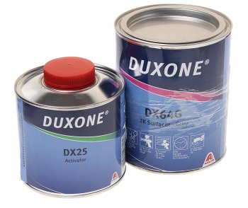 2 299 р. Грунт серый DX64G 1л с отвердителем DX20 0.25л DUXONE DU PONT dx64gdx20025  с доставкой в г. Майкоп. Увеличить фотографию 1