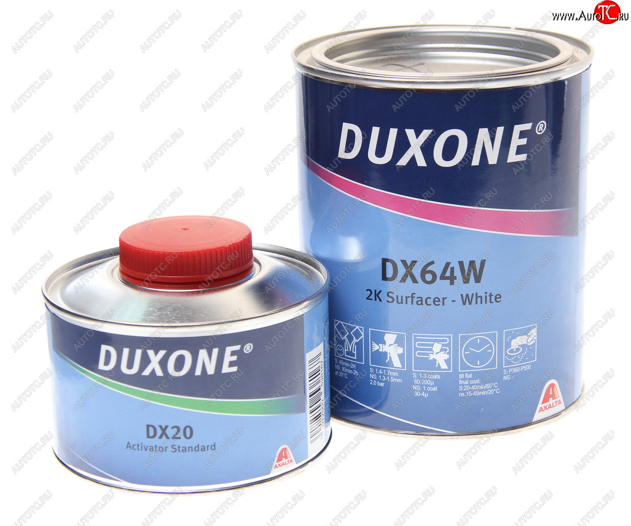 2 599 р. Грунт белый DX64W 1л с отвердителем DX20 0.25л DUXONE DU PONT dx64w1dx2002 DU PONT dx64w1dx2002  с доставкой в г. Майкоп
