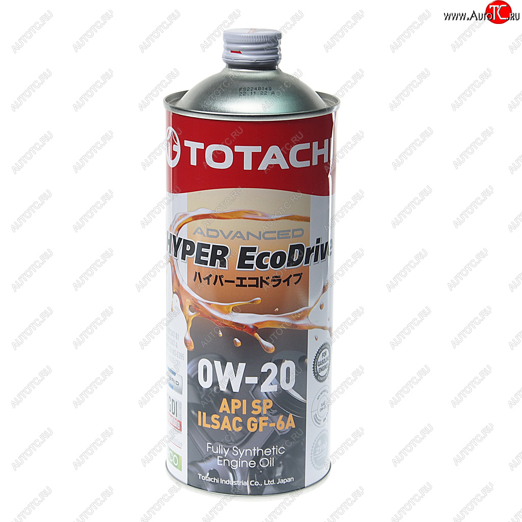 1 299 р. Масло моторное HYPER ECODRIVE SPGF-6A 0W20 синт.1л TOTACHI TOTACHI e0101  с доставкой в г. Майкоп