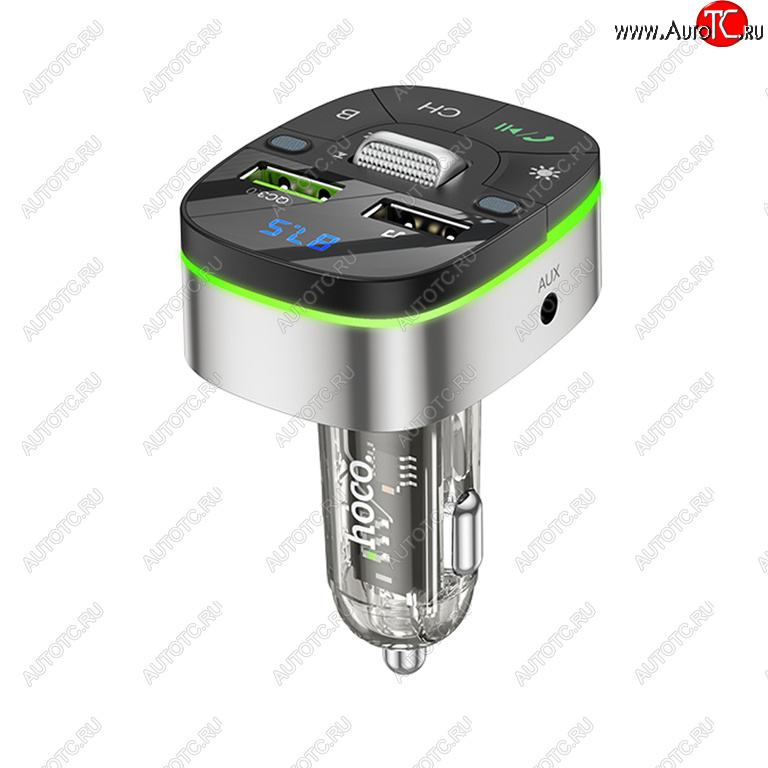 1 289 р. Устройство зарядное в прикуриватель с трансмиттером (bluetooth,hands free) HOCO HOCO e71 jazz black HOCO e71 jazz black  с доставкой в г. Майкоп