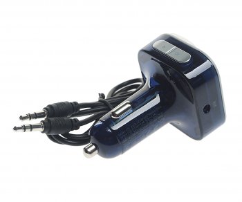 1 499 р. Устройство зарядное в прикуриватель с трансмиттером (bluetooth,hands free) HOCO HOCO e75 тмн-синий  с доставкой в г. Майкоп. Увеличить фотографию 3