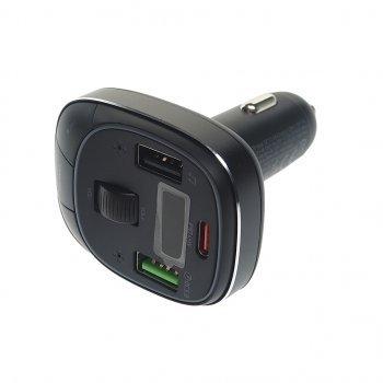 1 669 р. Устройство зарядное в прикуриватель с трансмиттером (bluetooth,hands free) HOCO HOCO e76 черный HOCO e76 черный  с доставкой в г. Майкоп. Увеличить фотографию 2