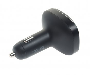 1 669 р. Устройство зарядное в прикуриватель с трансмиттером (bluetooth,hands free) HOCO HOCO e76 черный HOCO e76 черный  с доставкой в г. Майкоп. Увеличить фотографию 3