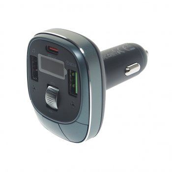 1 669 р. Устройство зарядное в прикуриватель с трансмиттером (bluetooth,hands free) HOCO HOCO e76 серый  с доставкой в г. Майкоп. Увеличить фотографию 1
