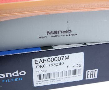 519 р. Фильтр воздушный KIA Sportage (94-) MANDO MANDO eaf00007m  с доставкой в г. Майкоп. Увеличить фотографию 3