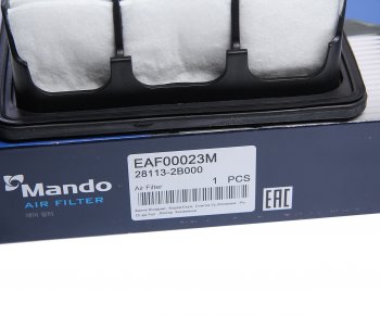 799 р. Фильтр воздушный HYUNDAI Santa Fe (06-) MANDO MANDO eaf00023m  с доставкой в г. Майкоп. Увеличить фотографию 3