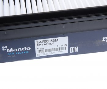 329 р. Фильтр воздушный HYUNDAI Santa Fe (00-) (2.0) MANDO MANDO eaf00053m  с доставкой в г. Майкоп. Увеличить фотографию 3