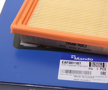369 р. Фильтр воздушный HYUNDAI Atos (03-) (1.1) MANDO MANDO eaf00118t  с доставкой в г. Майкоп. Увеличить фотографию 2