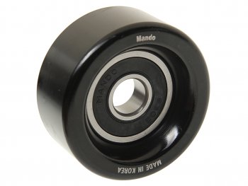1 499 р. Ролик приводного ремня HYUNDAI Porter 2,Starex H-1 (07-) дв.D4CB KIA Sorento обводной MANDO MANDO ebt10046k  с доставкой в г. Майкоп. Увеличить фотографию 1