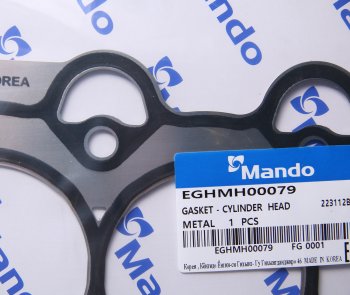 2 499 р. Прокладка головки блока HYUNDAI Solaris (1.41.6),i30 (1.41.6) KIA Ceed (12-) (1.41.6) (M) MANDO MANDO eghmh00079  с доставкой в г. Майкоп. Увеличить фотографию 2