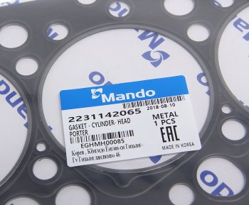 1 299 р. Прокладка головки блока HYUNDAI Porter t=1.40мм (M) MANDO MANDO eghmh00085  с доставкой в г. Майкоп. Увеличить фотографию 2