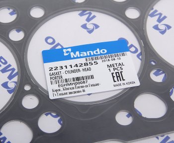 2 799 р. Прокладка головки блока HYUNDAI Porter t=1.50мм (M) MANDO MANDO eghmh00087  с доставкой в г. Майкоп. Увеличить фотографию 2