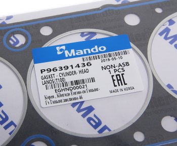419 р. Прокладка головки блока CHEVROLET Lanos (97-) (1.6 DOHC) (AF) MANDO MANDO eghnd00021  с доставкой в г. Майкоп. Увеличить фотографию 2