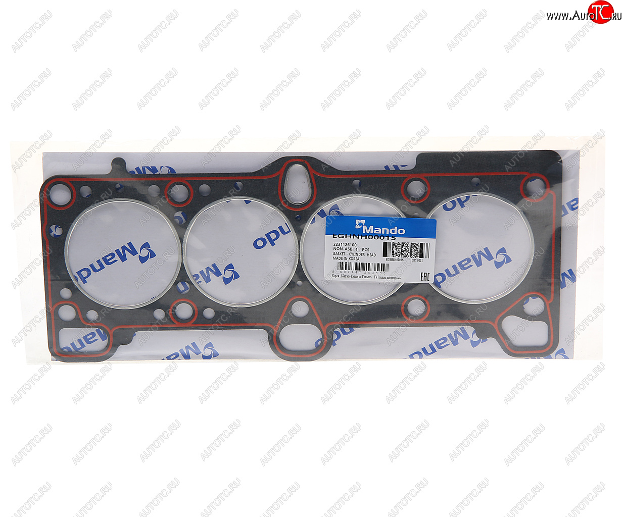 819 р. Прокладка головки блока HYUNDAI Accent (99-),Getz,Elantra (00-) (1.51.6) (AF) MANDO MANDO eghnh00015  с доставкой в г. Майкоп