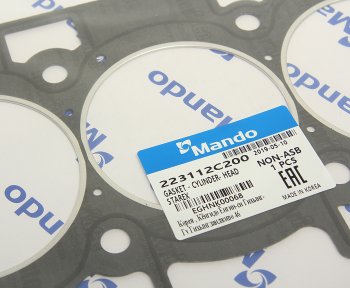 729 р. Прокладка головки блока HYUNDAI Starex H-1 (08-) (2.4) (AF) MANDO MANDO eghnk00068 MANDO eghnk00068  с доставкой в г. Майкоп. Увеличить фотографию 2