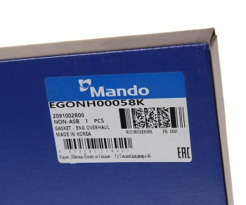 2 999 р. Прокладка двигателя HYUNDAI Getz (02-) (1.1) комплект (AF) MANDO MANDO egonh00058k MANDO egonh00058k  с доставкой в г. Майкоп. Увеличить фотографию 7
