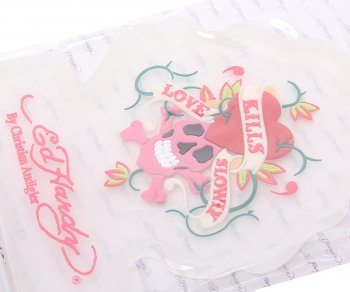 83 р. Коврик на панель приборов противоскользящий прозрачный Love Kills Slowly ED HARDY ED HARDY eh-00128t  с доставкой в г. Майкоп. Увеличить фотографию 3