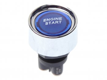 749 р. Выключатель кнопка 12V 50А ENGINE START без фиксации синяя NO NAME engine startси  с доставкой в г. Майкоп. Увеличить фотографию 1