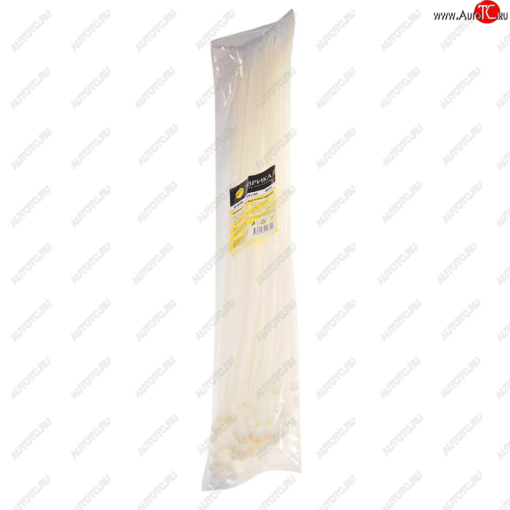 1 399 р. Хомут-стяжка 750х8.0 пластик белый (100шт.) ЭВРИКА ЭВРИКА er-08750  с доставкой в г. Майкоп
