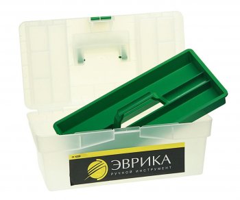 769 р. Ящик для инструмента 420х220х180мм прозрачный ЭВРИКА ЭВРИКА er-10338  с доставкой в г. Майкоп. Увеличить фотографию 2