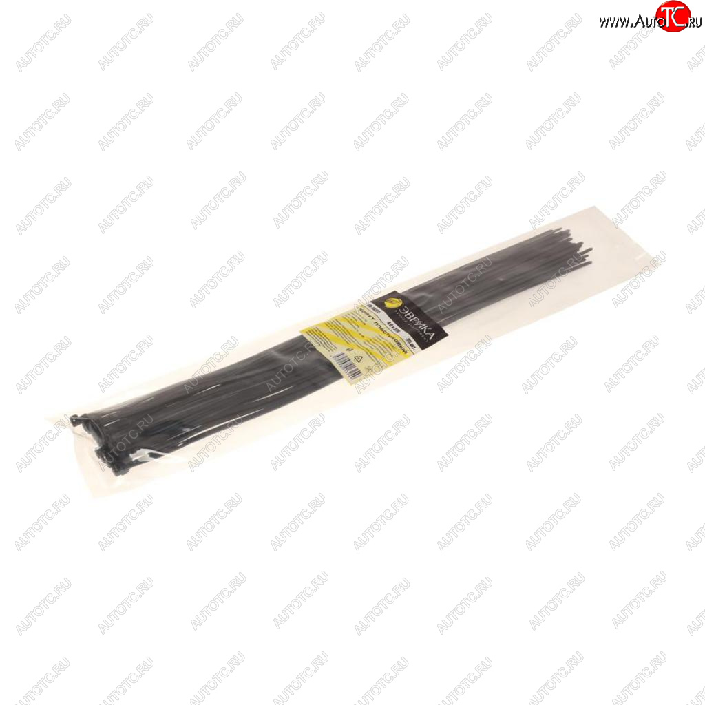 85 р. Хомут-стяжка 370х4.0 пластик черный (25шт.) ЭВРИКА ЭВРИКА er-14372  с доставкой в г. Майкоп
