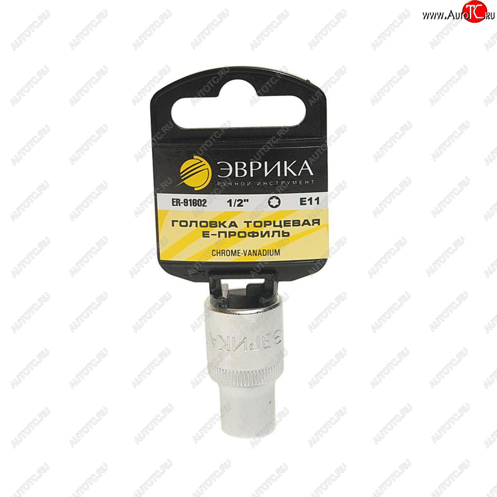 73 р. Головка торцевая 12 TORX E11 с держателем ЭВРИКА ЭВРИКА er-91602h  с доставкой в г. Майкоп