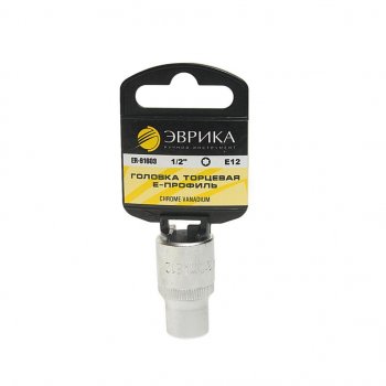 73 р. Головка торцевая 1/2 TORX E12 с держателем ЭВРИКА ЭВРИКА er-91603h ЭВРИКА er-91603h  с доставкой в г. Майкоп. Увеличить фотографию 1