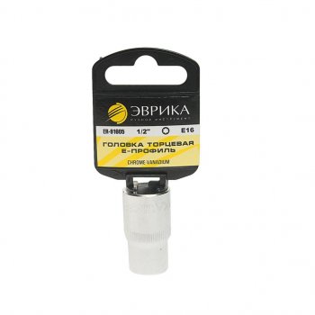 60 р. Головка торцевая 1/2 TORX E16 с держателем ЭВРИКА ЭВРИКА er-91605h ЭВРИКА er-91605h  с доставкой в г. Майкоп. Увеличить фотографию 1