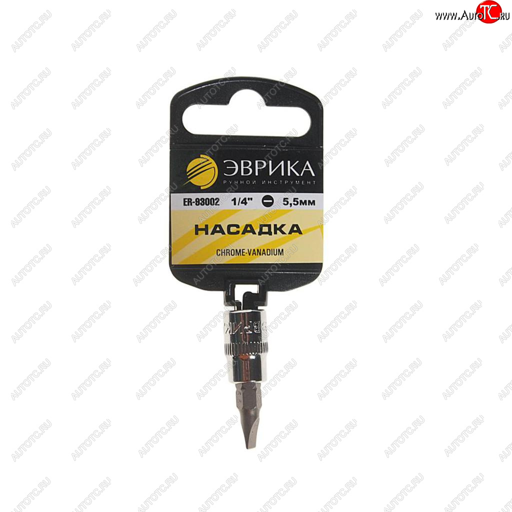 21 р. Бита-головка 14 SL5.5 L=37мм с держателем ЭВРИКА ЭВРИКА er-93002h  с доставкой в г. Майкоп