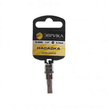 17 р. Бита-головка 14 SL6.5 L=37мм с держателем ЭВРИКА ЭВРИКА er-93003h  с доставкой в г. Майкоп. Увеличить фотографию 1