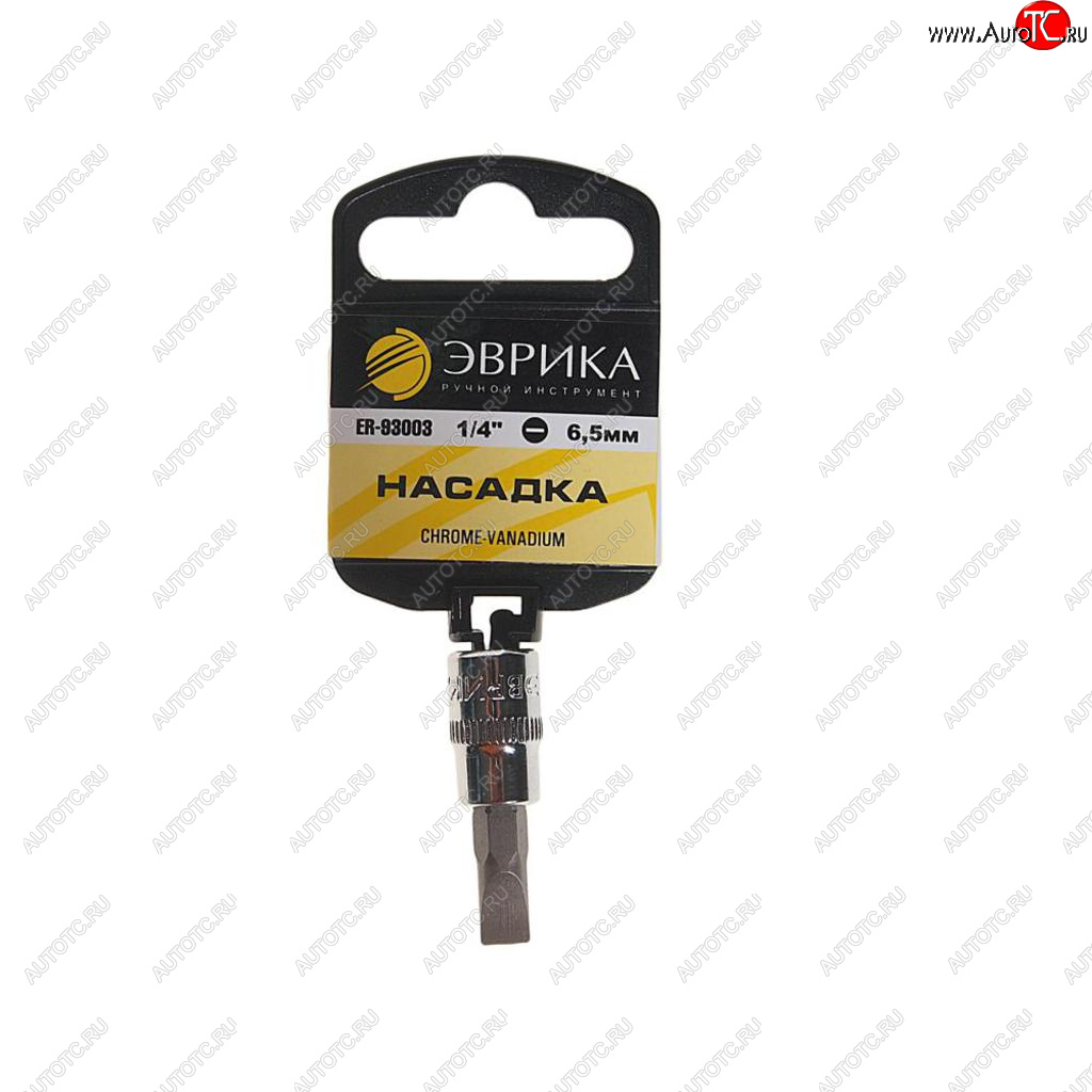 17 р. Бита-головка 14 SL6.5 L=37мм с держателем ЭВРИКА ЭВРИКА er-93003h  с доставкой в г. Майкоп