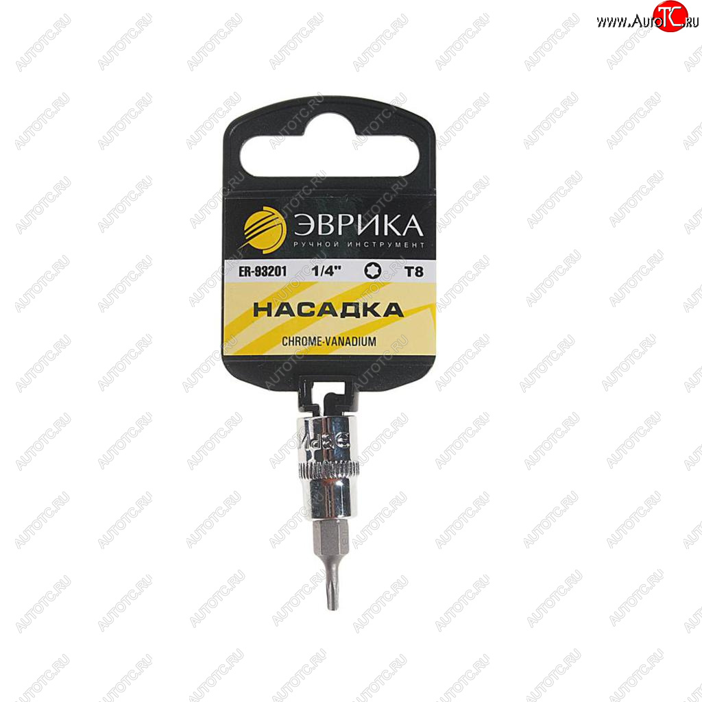 21 р. Бита-головка 1/4 TORX T8х37мм с держателем ЭВРИКА ЭВРИКА er-93201h ЭВРИКА er-93201h  с доставкой в г. Майкоп