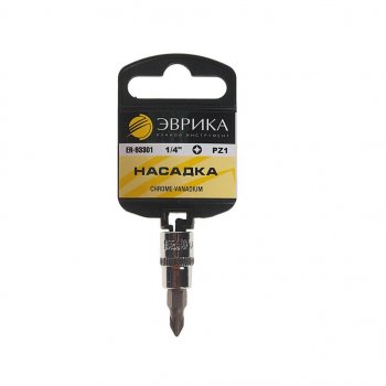 20 р. Бита-головка 1/4 POZIDRIVE PZ 1.0х37мм с держателем ЭВРИКА ЭВРИКА er-93301h ЭВРИКА er-93301h  с доставкой в г. Майкоп. Увеличить фотографию 1
