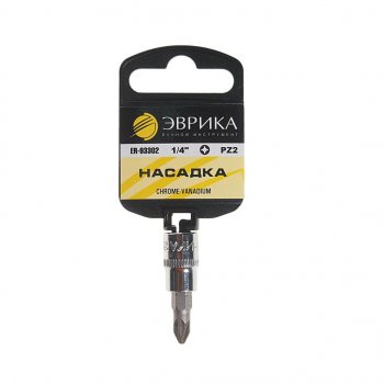 20 р. Бита-головка 14 POZIDRIVE PZ 2.0х37мм с держателем ЭВРИКА ЭВРИКА er-93302h  с доставкой в г. Майкоп. Увеличить фотографию 1