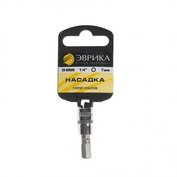 30 р. Бита-головка 14 HEX H7х37мм с держателем ЭВРИКА ЭВРИКА er-93505h  с доставкой в г. Майкоп. Увеличить фотографию 1