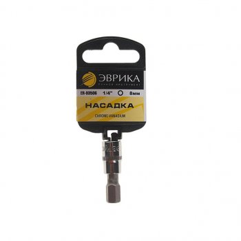 29 р. Бита-головка 1/4 HEX H8х37мм с держателем ЭВРИКА ЭВРИКА er-93506h ЭВРИКА er-93506h  с доставкой в г. Майкоп. Увеличить фотографию 1