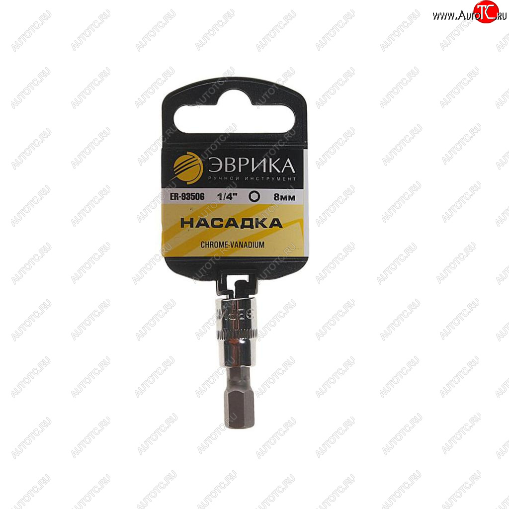 29 р. Бита-головка 1/4 HEX H8х37мм с держателем ЭВРИКА ЭВРИКА er-93506h ЭВРИКА er-93506h  с доставкой в г. Майкоп