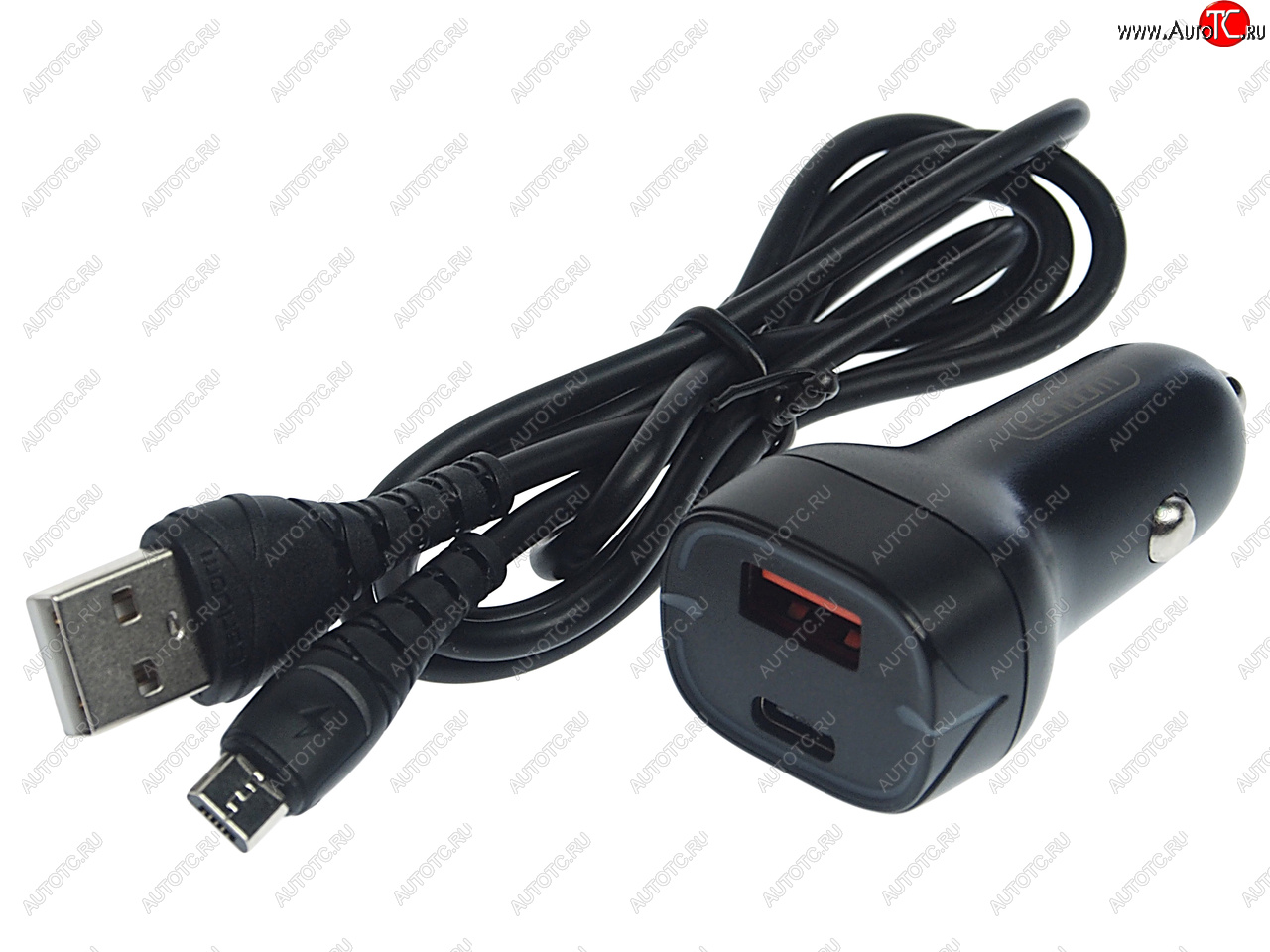 539 р. Устройство зарядное в прикуриватель 1USB 12V кабель micro USB EARLDOM EARLDOM es-cc2m black  с доставкой в г. Майкоп