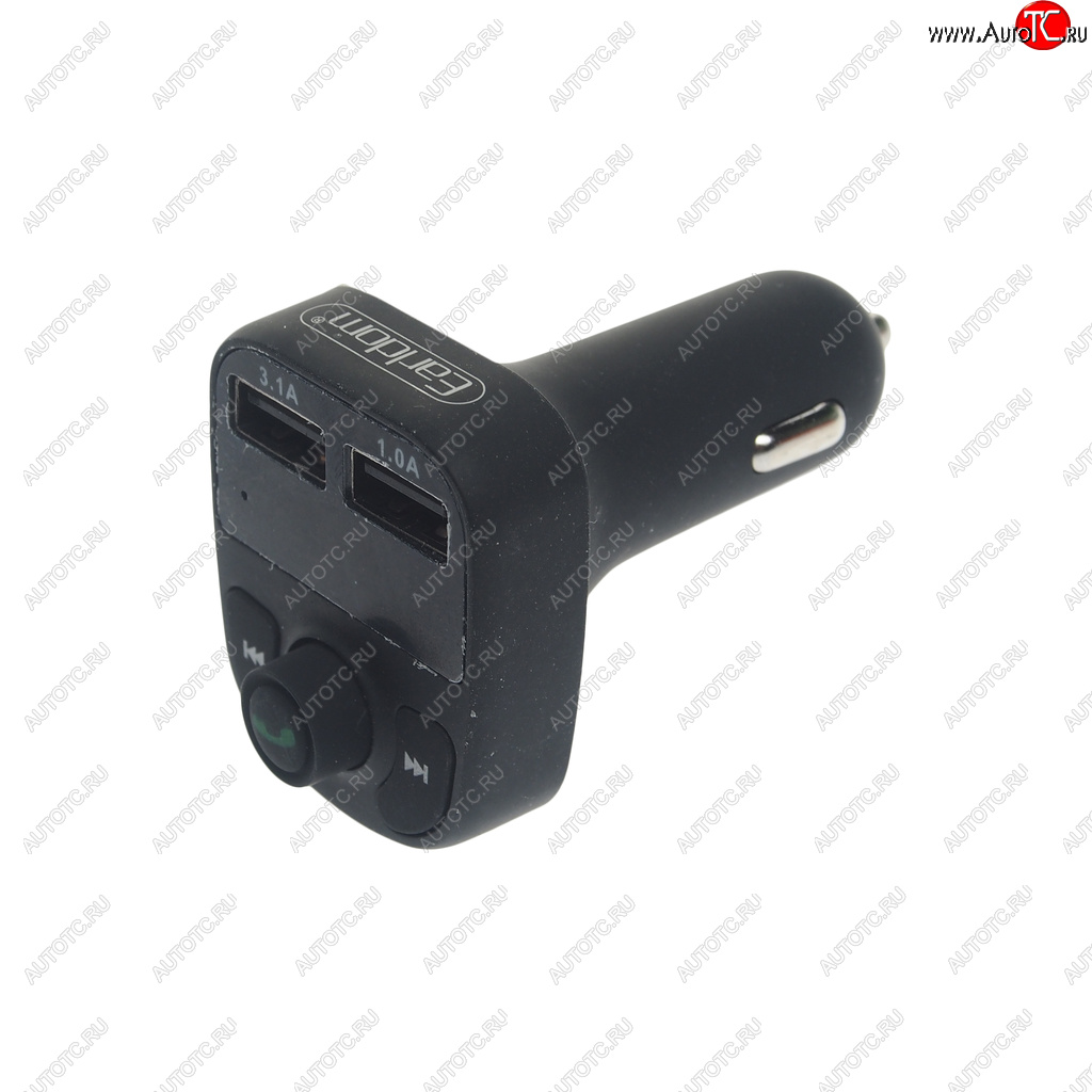 959 р. Устройство зарядное в прикуриватель с трансмиттером (bluetooth,hands free) EARLDOM EARLDOM et-m29 black  с доставкой в г. Майкоп